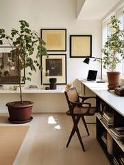 Modern Nordic style fashion personal studio interior