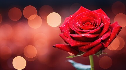 Rose bouquet on abstract background