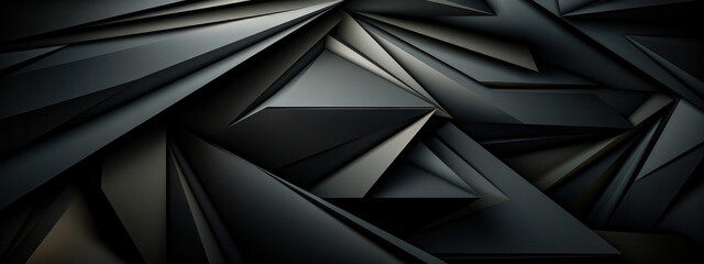 Abstract texture dark black gray background banner for website, print design template metallic texture illustration.