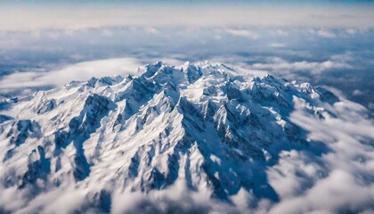 snow covered mountains