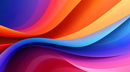 Fototapeta premium Abstract background with colored stripes and transitions