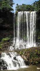 Fototapeta na wymiar The view of Damb'ri Waterfall in Southern Vietnam