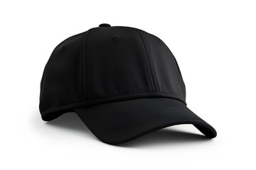 Black cap mock up isolated on white background.
