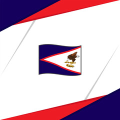 American Samoa Flag Abstract Background Design Template. American Samoa Independence Day Banner Social Media Post. American Samoa