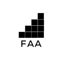 Fototapeta na wymiar FAA Letter logo design template vector. FAA Business abstract connection vector logo. FAA icon circle logotype. 