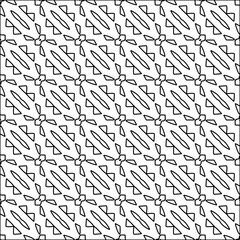 Abstract shapes from lines. Vector graphics for design. Black and white color. Simple pattern.
