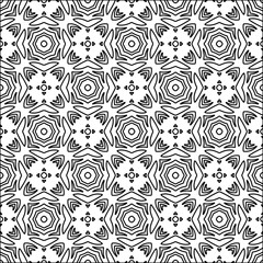 Abstract shapes from lines. Vector graphics for design. Black and white color. Simple pattern.