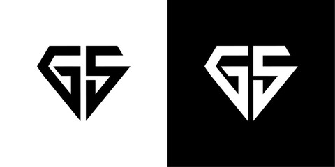 vector logo gs abstract