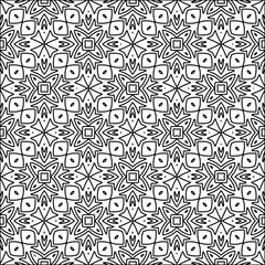Abstract shapes from lines. Vector graphics for design. Black and white color. Simple pattern.
