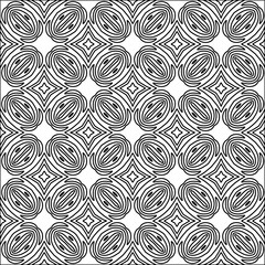 Abstract shapes from lines. Vector graphics for design. Black and white color. Simple pattern.