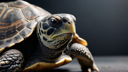 Obraz premium reptiles on blac kbackground