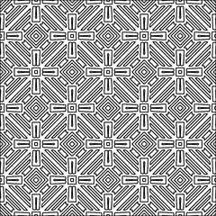 Abstract shapes from lines. Vector graphics for design. Black and white color. Simple pattern.