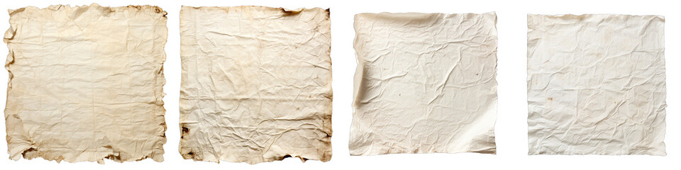 Square Handmade Paper Hyperrealistic Highly Detailed Isolated On Transparent Background Png File