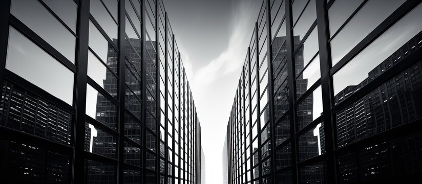 Monochrome pictures of corporate structures