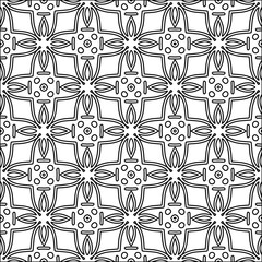 Abstract shapes from lines. Vector graphics for design. Black and white color. Simple pattern.