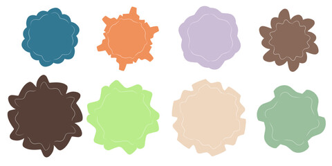 Set of Label Shape Collection for Design Element Text  or Speech Background