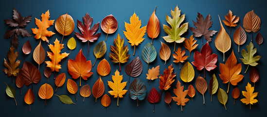 Background of colorful autumn leaves