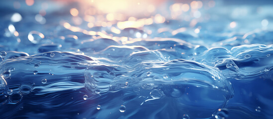 Background with water in backlight