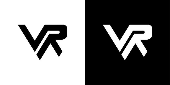 vector logo vr abstract