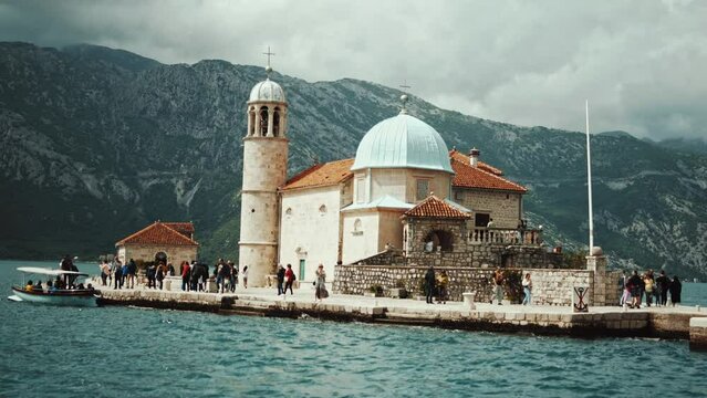  town Perast in Montenegro.