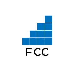 FCC Letter logo design template vector. FCC Business abstract connection vector logo. FCC icon circle logotype.
