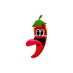 Cartoon spicy red chili vector
