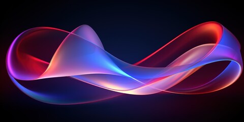 A wavy background with neon colors. generative AI