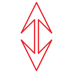 arrow red icon