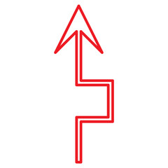 arrow red icon