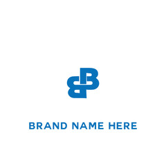 BB logo. B B design. White BB letter. BB B B letter logo design. Initial letter BB linked circle uppercase monogram logo.