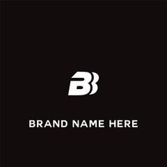 BB logo. B B design. White BB letter. BB B B letter logo design. Initial letter BB linked circle uppercase monogram logo.