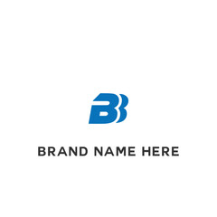 BB logo. B B design. White BB letter. BB B B letter logo design. Initial letter BB linked circle uppercase monogram logo.