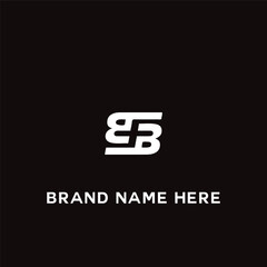 BB logo. B B design. White BB letter. BB B B letter logo design. Initial letter BB linked circle uppercase monogram logo.