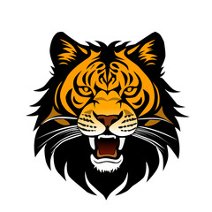 tiger head vector
