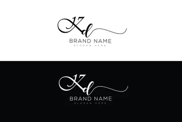 Fotobehang Xd initial handwriting signature logo design lettering © SmartDesigner