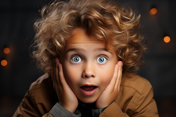 portrait of a Surprised boy