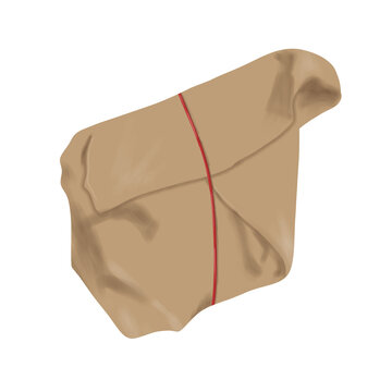 rice wrap illustration on png transparant background