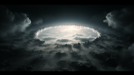 Obraz premium sky with moon and stars