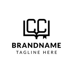 Letter CC Book Logo, suitable for business related to book with CC intials