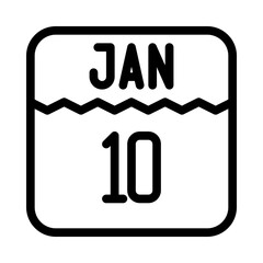 calendar days line icon