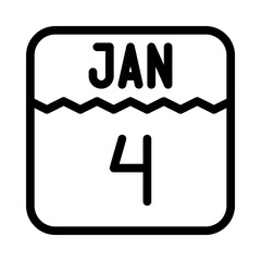 calendar days line icon