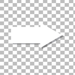 white arrow icon on transparent background. flat style. white arrow icon for your web site design, logo, app, UI. arrow symbol. arrow sign. eps 10 