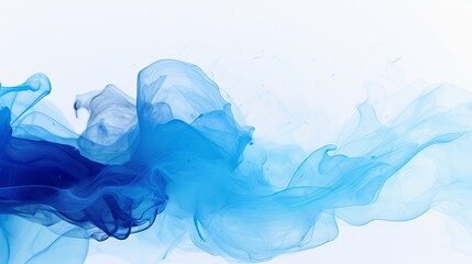 A mix of blue paint that is abstract