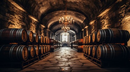 Exploring Alba's Pristine Wine Paradises: Captivating Wine Barrels in Piedmont's Langhe Winery Regio