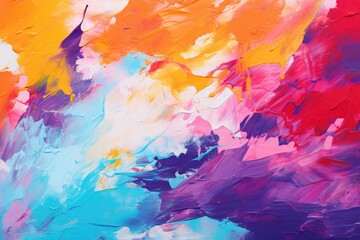 Abstract background of acrylic paint on canvas. Colorful abstract background, Colorful abstract background wallpaper featuring a modern motif visual art created with mixtures of oil, AI Generated