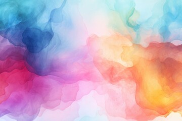 Abstract watercolor background. Digital art painting. Colorful texture, Display an abstract colorful watercolor background suitable for graphic design, AI Generated