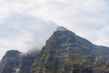 Several Scottish and Faroese Islands that lies between Scotland and Iceland in the Atlantic Ocean