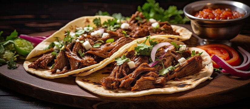 Authentic Mexican beef birria tacos made at home