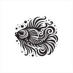 Fish Silhouette Symphony: Aquatic Elegance in Nature's Underwater Opera of Shadows and Graceful Fins
