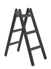 Black home ladder. vector illustration